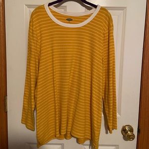 🛍XXL Yellow and White Stripe Old Navy Top